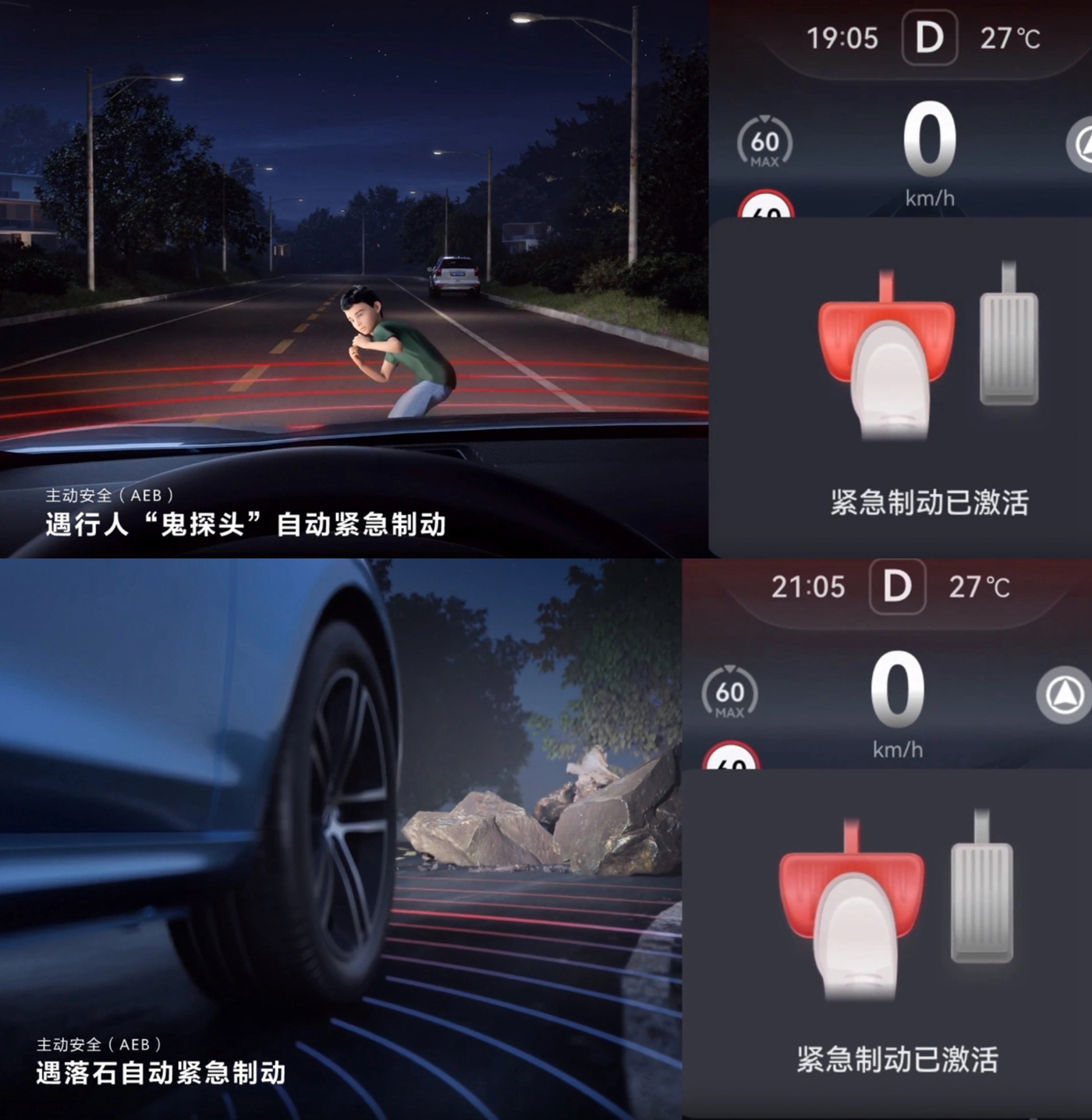 Active safety features: